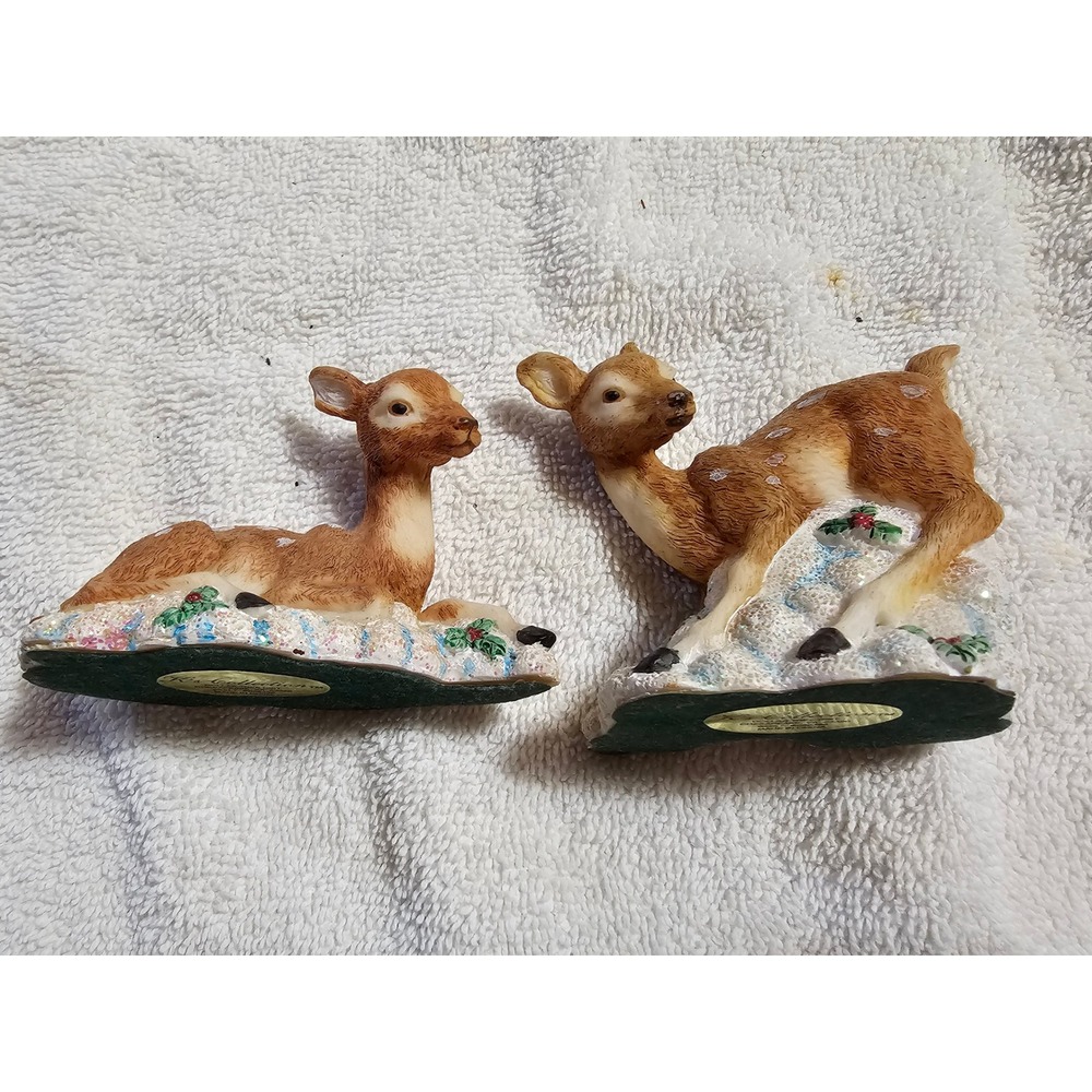 K's Collection Deer Figurines Set of‎ 2 Christmas Holiday Decor